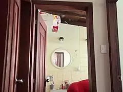 my cute neighbor masturbates in the bathroom 😘