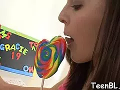 Playgirl Uses Blowjob Ammo To Tame Men's Pecker In Mature Teen Couple Cumshot FUCKING