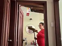 my cute neighbor masturbates in the bathroom 😘