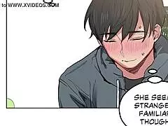 Teacher guides virgin student through sex rehab in hentai harem.