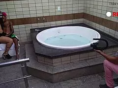 experienced cougar with tattooed young guy wallif santos, big dick scene