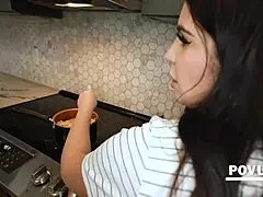 i love stepmom alexa payne bent over while cooking soup - pov