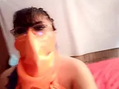 Submissive stepson helps his madrastra with chores. They film homemade porn when her husband is late.