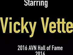 Chesty Mature Vicky Vette Masturbates Pink Pussy Vibrating