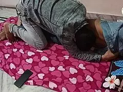 Dirty Housewife Screams In Bedroom With Husband And Girlfriend!