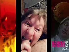 she plays like a young slut, sucking and blowing