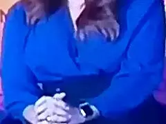 Is This Spicy Hot Indian TV Anchor Bent Over In Cricket Show?