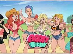 nutaku booty farm hentai game part 14, cute brunette in fantasy cartoon country adventure