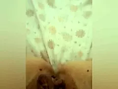 Greta goes to bathroom then warms up