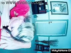 Milf vicky vette gives blowjob and gets cum in mouth, oh no