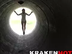 Hot redhead MILF chats outdoors in provocative casting interview 😊🔥