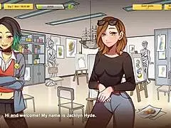 Teacher makes a statement in the game episode