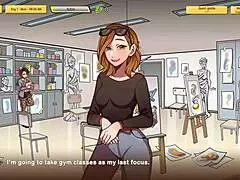 Teacher makes a statement in the game episode