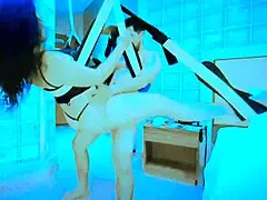 latina milf riding hard on love swing