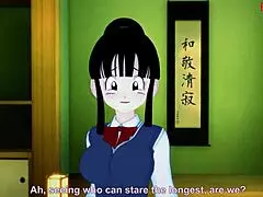 Unbelievable! Chichi bangs Gohan and Goku in wild 3some!