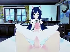 omg karyl and arisa going at it hard in princess connect re dive pov hentai 😍