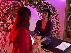 massage room service turned into a tasty fuck session