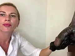 Big cocked guy gets groomed