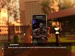 Stunning brunette in taboo hentai game discussing old days