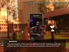 Stunning brunette in taboo hentai game discussing old days