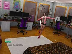 Naked Slut Licks Cumshot In Cute Hentai