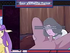 In Avatar, the trainer asks, 'Want a milfy blowjob bonus?' Leading to moaning orgasms with big tits.