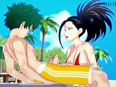 Momo And Kyoka Fuck Izuku!