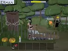 Shemale game with deepthroat action