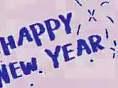 During the new year party, the girl in cosplay gives her partner a gift