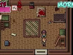 Watching a porn movie with a busty woman - hentai game - zombies retreat - part 5