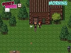 Watching a porn movie with a busty woman - hentai game - zombies retreat - part 5