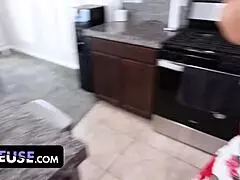 freeuse stepmother swallows stepsons cock while hes watching anime with dirty talk