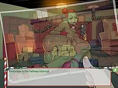 hey, check out claus secret xmas hentai game where mrs santa teases with her underskirt anal plug