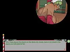 hey, check out claus secret xmas hentai game where mrs santa teases with her underskirt anal plug