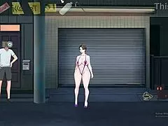 Shameless milf exhibicionista flaunts big tits in wild hentai action.