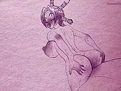 Animation on paper with pens and pencils