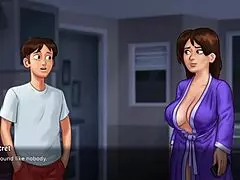 Why Does Busty Stepmom Flash Huge Breasts in Game?