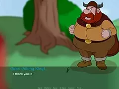 Play cute hentai game with cumshot creampie action