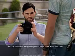 Ms. Denvers, sexy gamergirl, gets wild playing a naughty porn game!