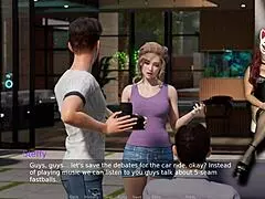 Ms. Denvers, sexy gamergirl, gets wild playing a naughty porn game!