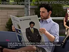 Ms. Denvers, sexy gamergirl, gets wild playing a naughty porn game!