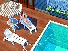 Neighbor’s hot wife teases in naughty 3D hentai preview clip