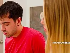 kind milf helps stepson relax