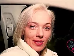 Oletsha, the blonde milf, says she's crazy for big cocks in lingerie.