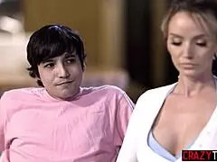 Wow, Pristine Edge, Stepmom with Big Tits, Drills Stepson’s Huge Cock!