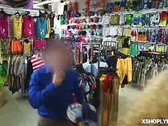 Bold Shoplyfter Emily Willis Gags on a Mouthful of Massive Cock