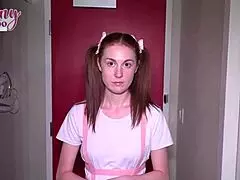 Can 18 Kitty Handle Her Asian Pussy Slammed Hard?