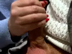 Cute babe, wanna blow me in a public toilet after handjob?