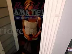 Petite inked Bridgett deepthroats a big hard cock