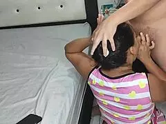 My little 18+ stepnephew forces me to suck him off